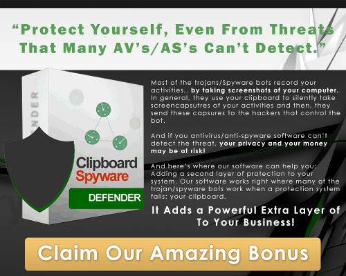 Clipboard Spyware Defender Image