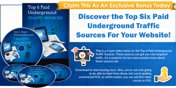 Top 6 Paid Underground Traffic Sources Image
